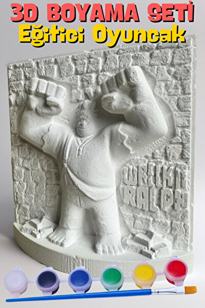 Craft3D Atölye Wreck It Ralph-Oyunbozan Ralph 15 Cm Boyunda Beton/taş/figür/b...