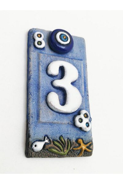 SUME Special Design Ceramic 3 Door Number Door Accessory