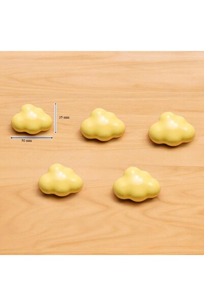 SUME 5 Adet Modern Bulut Kulp Bebek Çocuk Genç Odası Çekmece Dolap Mobilya Kulpu