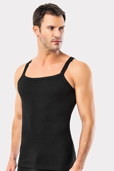 ERDEM İÇ GİYİM Ανδρικό εσώρουχο Erdem Black Thin Strap 1117