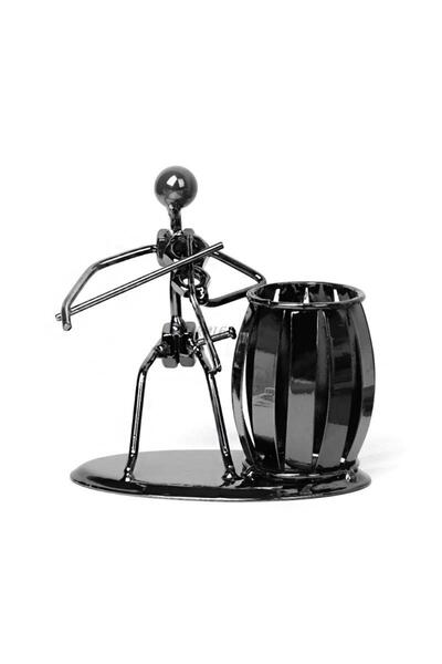 SUME Декоративен китарен човек, свирещ на китара, метален държач за химикалки...