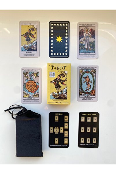Katina Başlangıç | Rider Waite | Açıklamalı Tarot Destesi | Siyah Kadife Sakl...