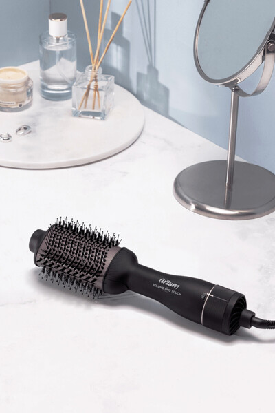 Arzum Volume Pro Touch Air Blow Hair Styler Straightener Black - Ar5106
