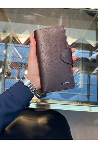 Deriza Grande 2644 - Черен портфейл от естествена кожа за жени