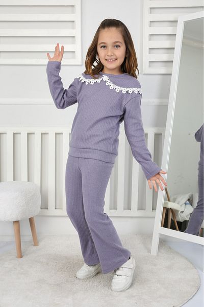 KAMİKAM Costum pentru fetiță din dantelă șardon (MĂRIMIȚI-VĂ GERMANIA MARE)