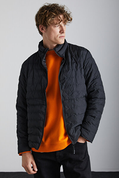 GRIMELANGE Alaska Men's Microfiber Winter Warm Stand Collar Regular Lined Zip...