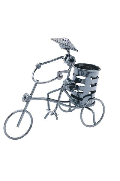 SUME Metal Bicycle Figured Pen Holder Desk Office Accessory