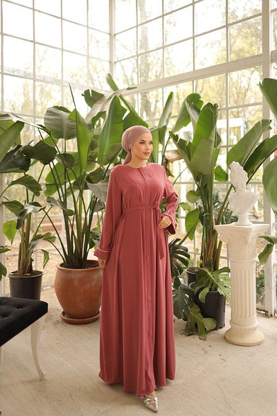Nissra Rose Dry Abaya με μανίκια - Ankanoor