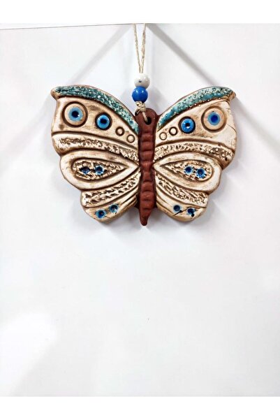 SUME Seramik Mini Kelebek Dekoratif Duvar Süsü 13x10 cm
