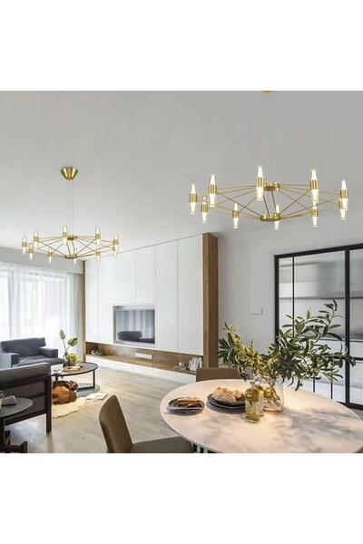 Özcan Aydınlatma 2845-10A-03 Phulu 10'LU SARKIT SARI