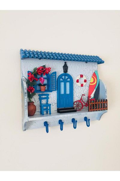 SUME Home Key Holder Wall Wooden Key Hanger