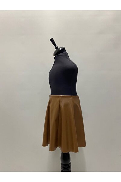 WAYS Fusta de fetiță din piele artificială, 8 bucăți, cu talie elastică