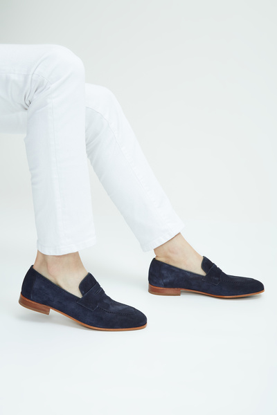 Tamer Tanca Мъжки мокасини от естествена кожа 183 27305 Erk Ayk Sk23/24