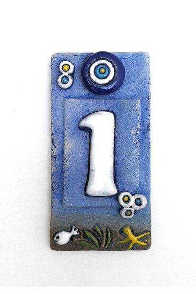 SUME Special Design Ceramic 1 Door Number Door Accessory