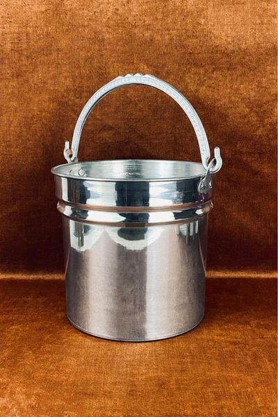 Tiesa Home 5 liter Aluminum Yogurt Water Bucket - Container with Handle and Copper, Satıl 15no