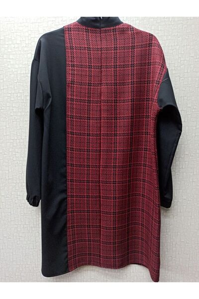 Doque Bağcıklı Önü Ve Etek Ucu Düğmeli Dik Yaka Tunik Qks 61057 Tunik #22-10#