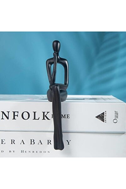 SUME İskandinav Tarz Dekoratif 1 Adet Tekli Soyut Düşünen Heykel Biblo Ev Dek...