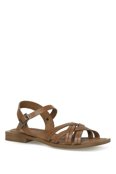 İnci Cosetta.z 3fx Hellbraune flache Sandalen für Damen