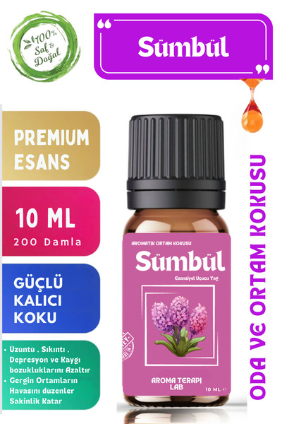 Aroma Terapi Lab Sümbül - Esansiyel Uçucu Yağ - Oda Ve Ortam Kokusu - Aromati...