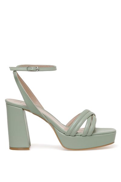İnci Pearl Fenix 3fx Grüne Damen-Sandalen mit Absatz