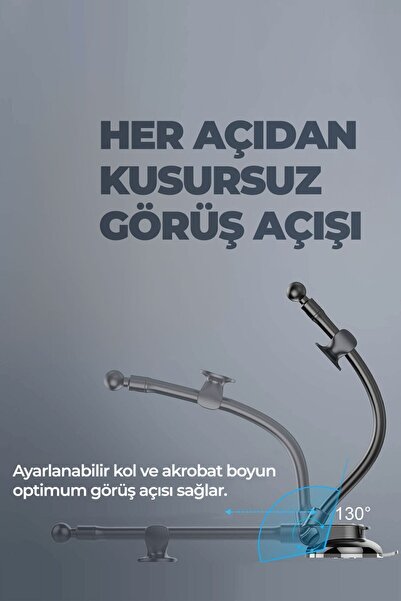 woyax Active 360 Vantuzlu Araç Içi Telefon Tutucu - Vakumlu Akrobat Araba Telefon Tutacağı