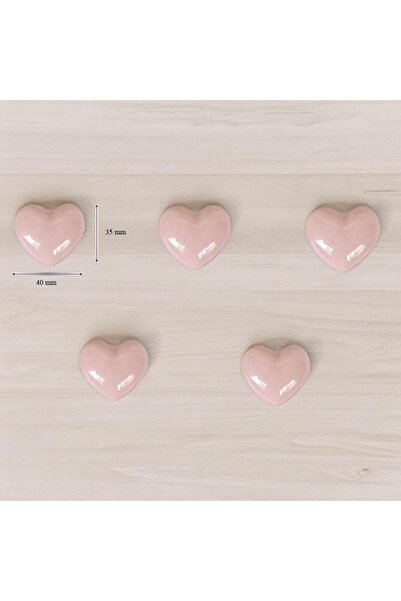 SUME 5 Adet Modern Kalp Kulp Bebek Çocuk Genç Odası Çekmece Dolap Mobilya Kulpu