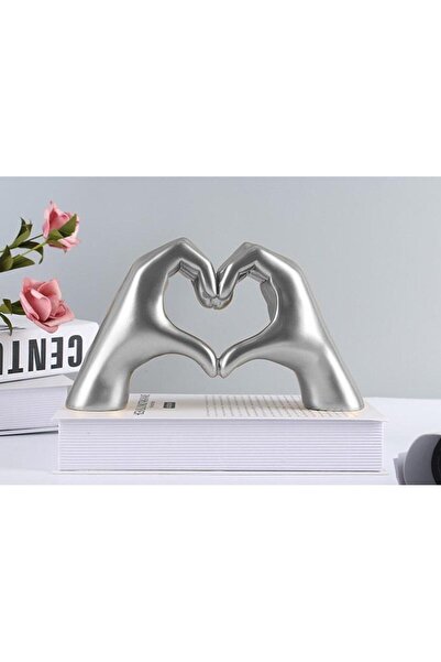 SUME Dekoratif Modern Iskandinav Tarz Kalp El Heykel Ev Dekorasyon Aşk Sevgil...