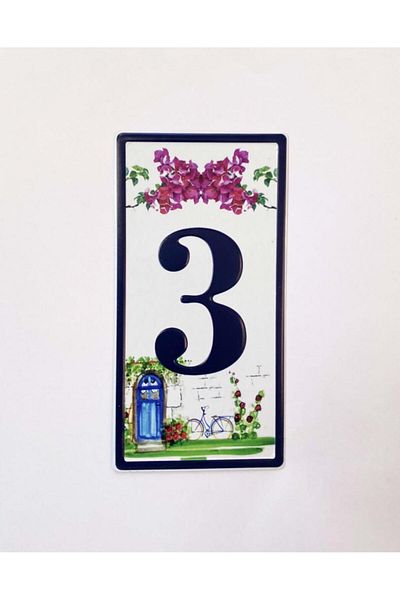 SUME Metal 3 Door Number Door Front Accessory Metal Plate