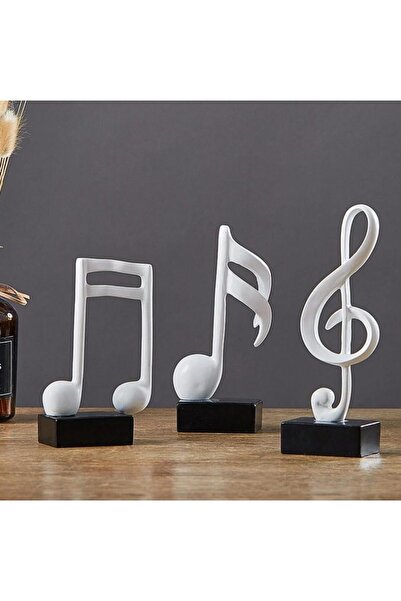 SUME Ev Dekor Üçlü Set Dekoratif Sanat Nota El Sanatları Oturma Odası Masa Sü...