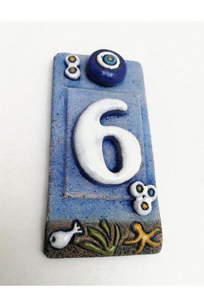 SUME Special Design Ceramic 6 Door Number Door Accessory