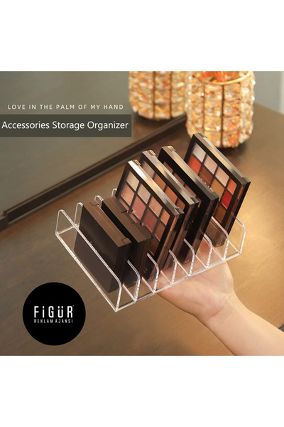 Figür Reklam Ajansı Şeffaf Göz Farı Paleti Makyaj Organizatör, Kozmetik Depolama, Aksesuar Depolama Organizatör