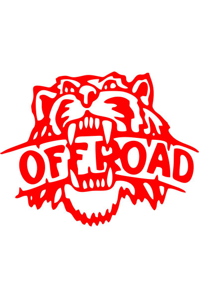 Birim Matbaa Lion Offroad Car Sticker(50X39Cm)