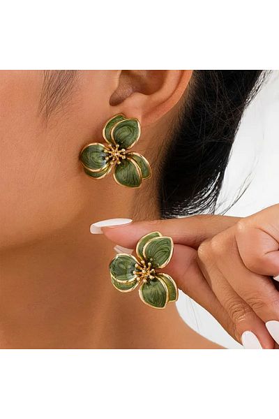 Fashionjewelery Flower Model Earrings