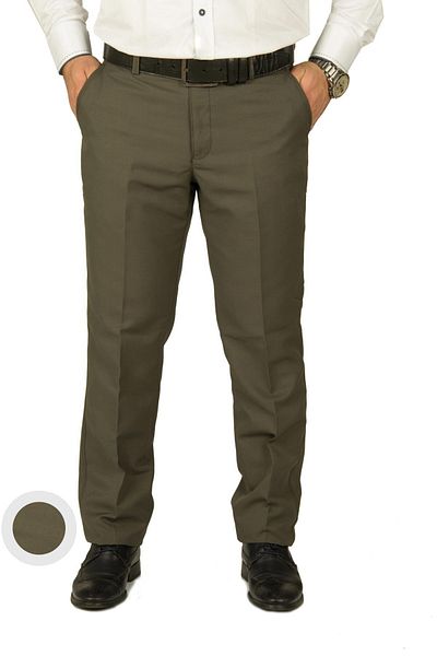wontilotte Ανδρικό λινό παντελόνι Armüllü Khaki(3) Ανδρικό παντελόνι Dad Classic Cut