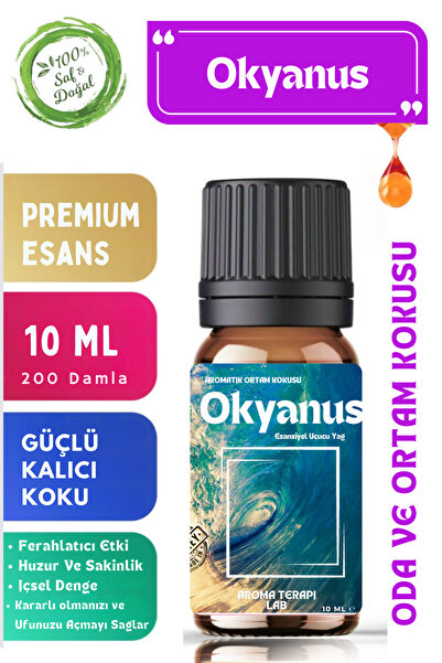 Aroma Terapi Lab Okyanus - Esansiyel Uçucu Yağ - Oda Ve Ortam Kokusu - Aromat...