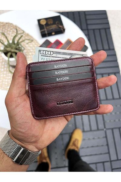 La La'Graccio Paris Catsby 1040 Genuine Leather Card Holder - Bayderi