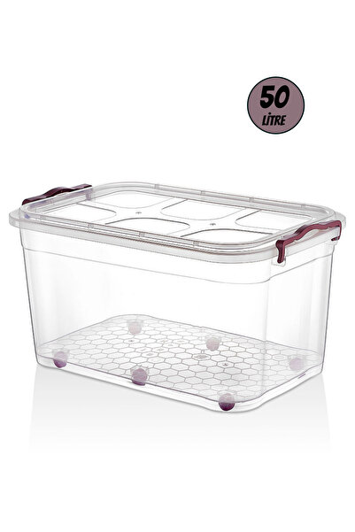 ÇarşıBu Tekerlekli Saklama Kutusu - Kiler Erzak ve Oyuncak Düzenleyici Kutu 50 Lt