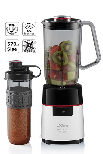 Arzum Ar1174-b Shake'n Take Neo Maxi Smoothie Blender - White