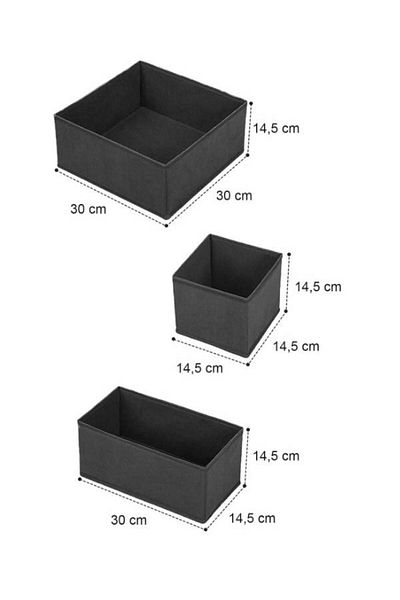DEMİROĞLU EV TEKSTİL Multi-Purpose Organizer 4 Drawer Organizer