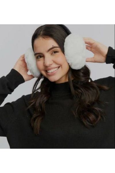 nord arc White Foldable Winter Plush Cold Protective Earmuff