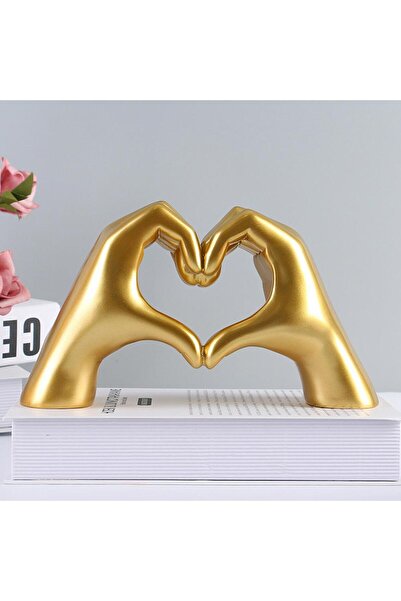 SUME Dekoratif Modern Iskandinav Tarz Kalp El Heykel Ev Dekorasyon Aşk Sevgili Hediye