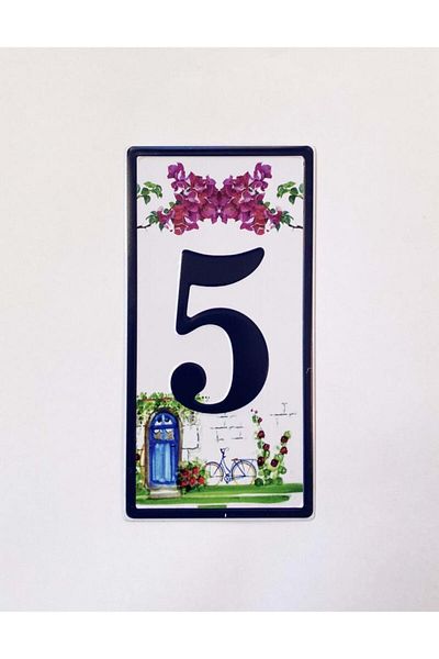 SUME Metal 5 Door Number Door Front Accessory Metal Plate