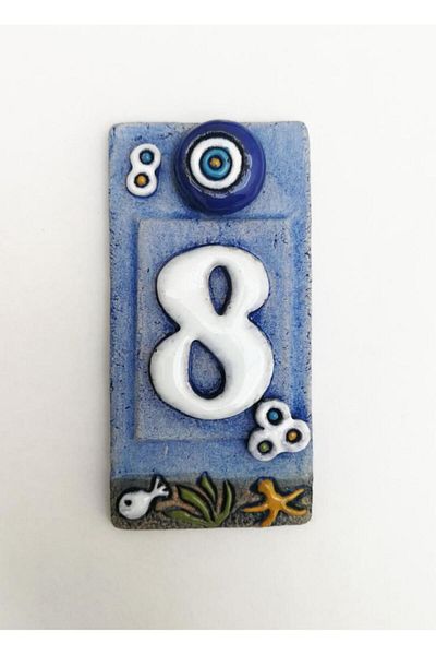 SUME Special Design Ceramic 8 Door Number Door Accessory