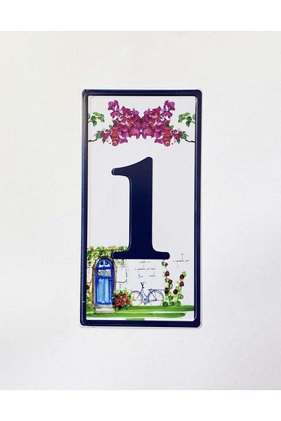 SUME Metal 1 Door Number Door Front Accessory Metal Plate