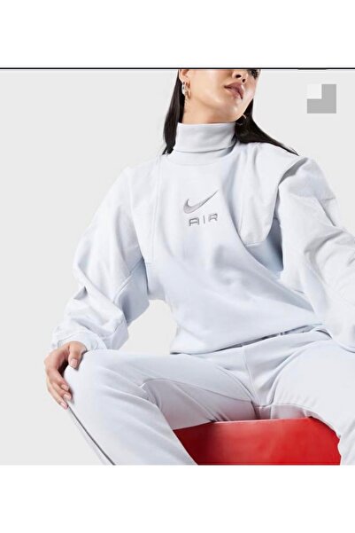 Nike Sportswear Air Cord yüksek boyunlu kadın sweatshirt ASLAN SPORT