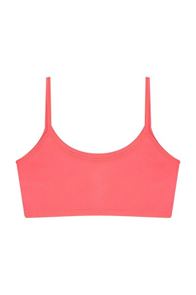 Arma Yıldız 3 Adet Pembe Kız Çocuk Yarım Atlet Pedsiz Pamuklu Genç Kız Alıştırma Sütyeni