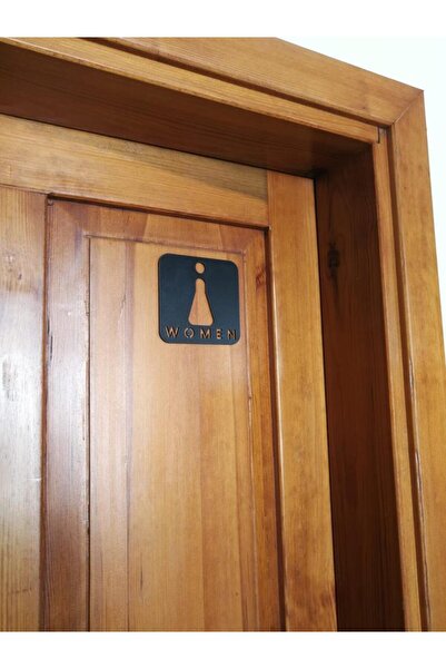 SUME Decorative Wooden Woman Man Wc Sign Door Direction Sign