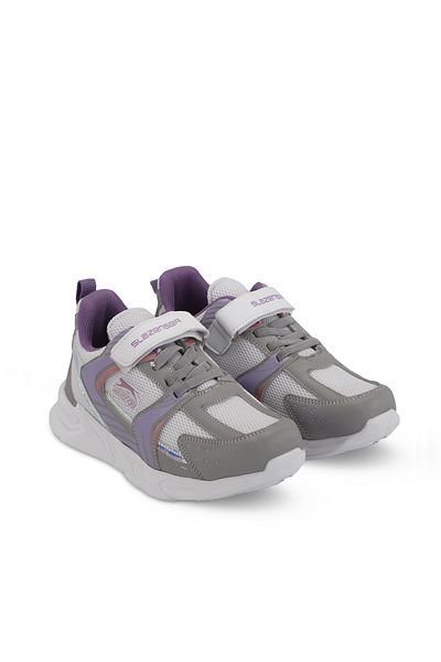 Slazenger Kendall Unisex Kids Sneaker Shoes Gray / Fuchsia