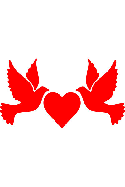 Birim Matbaa Flying Birds Auto Sticker(23X13Cm)