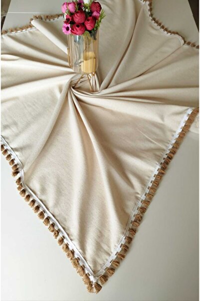 denizli hatırası شرابة بنية 100% من القطن الطبيعي